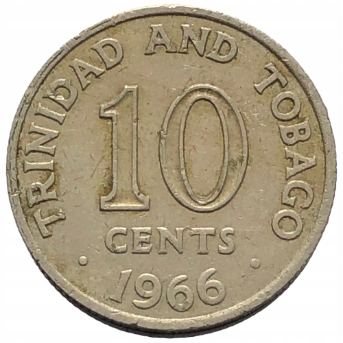 58298. Trynidad i Tobago - 10 centów - 1966r.