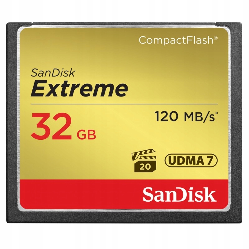 Купить SANDISK 32 ГБ Compact Flash EXTREME CF 120/85 МБ/с: отзывы, фото, характеристики в интерне-магазине Aredi.ru