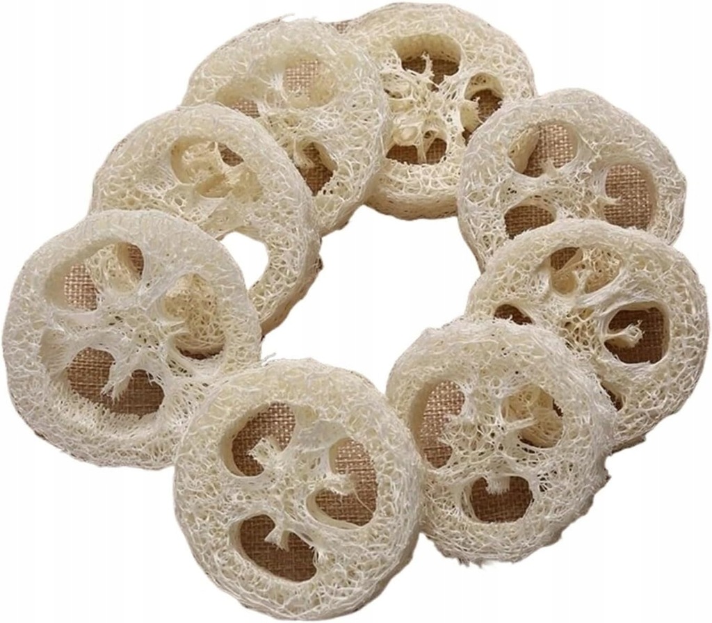 100 sztuk Natural Loofah Luffa Loofa plastry r?cznie robione myd?o