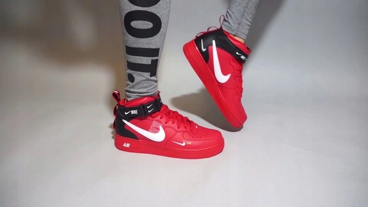 NIKE AIR FORCE 1 MID '07 LV8 RED 804609-605, r. 40 - 8233052715 - oficjalne  archiwum Allegro