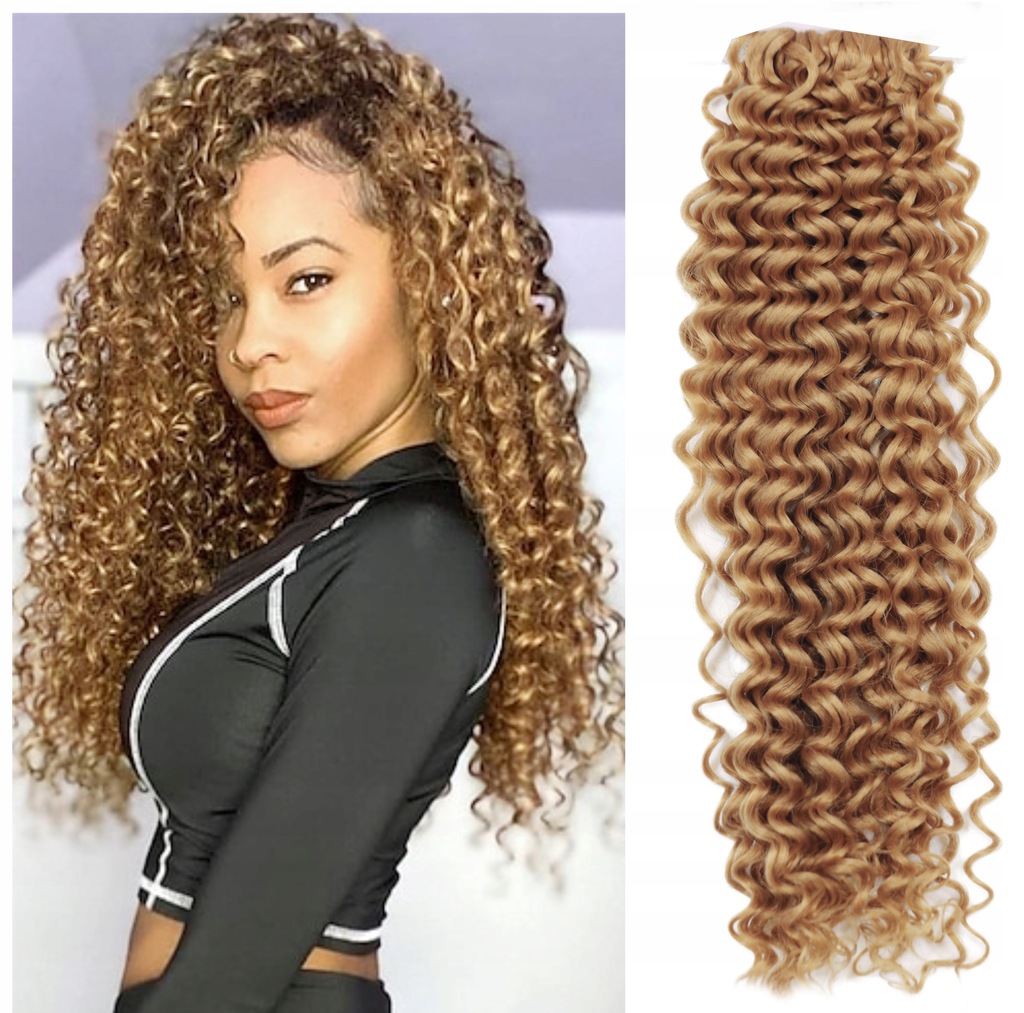 AFROLOKI CROCHET WŁOSY SYNTETYCZNE KRĘCONE AFRO karmelowe #270