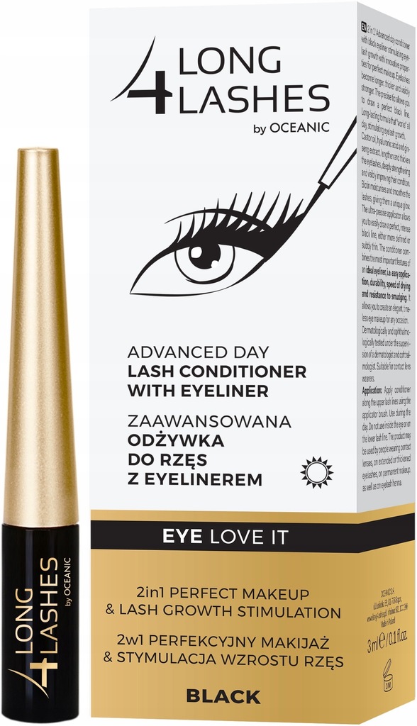 L4L Odzywka Eyeliner black 3 ml