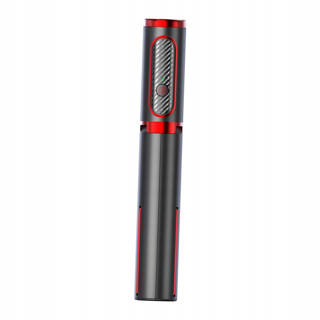 Wireless Remote Selfie Stick Tripod Black Red