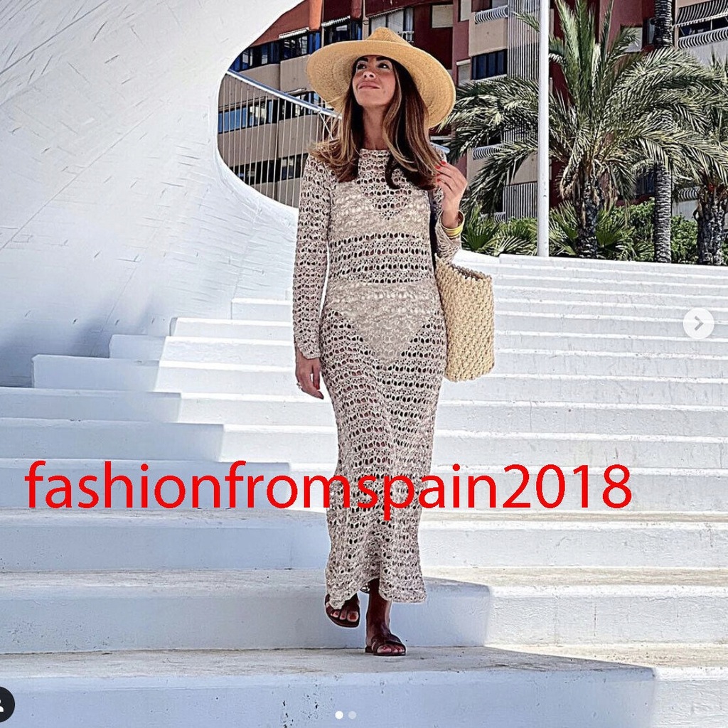 sukienka szydełkowa limitowana edycja Zara S - 13226957681