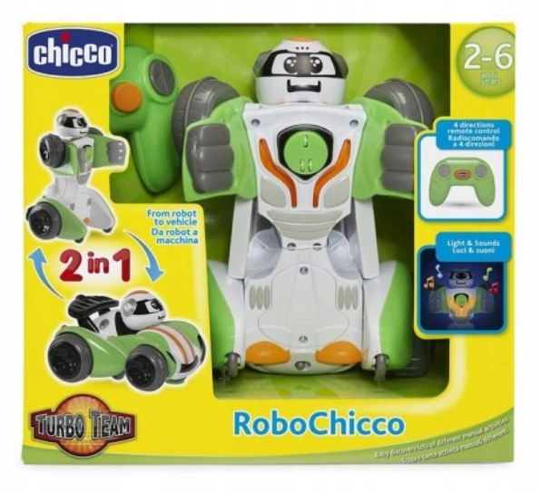 CHICCO RoboChicco Robot samochód RC, sterowany 2w1