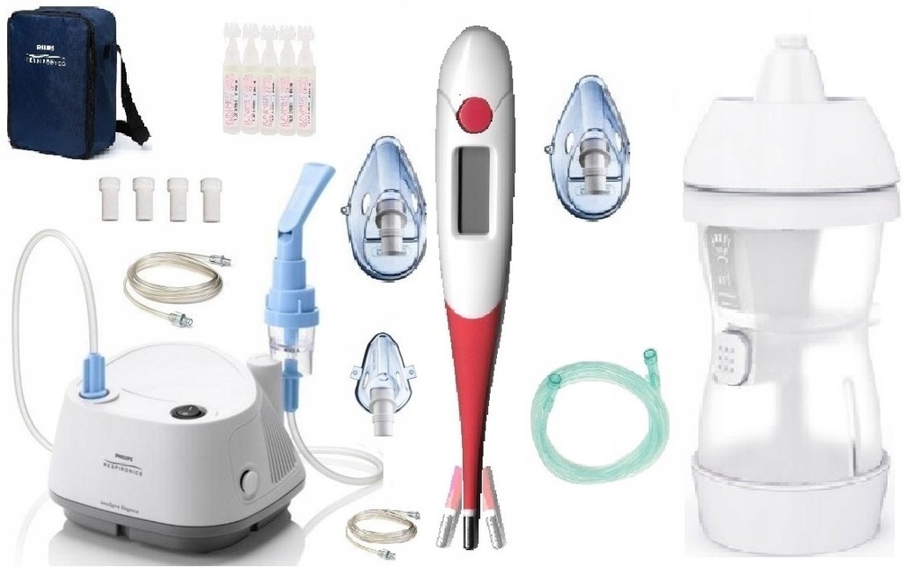 INHALATOR PHILIPS ELEGANCE + NEBULIZATOR RHINO SÓL