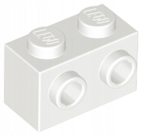 20 szt LEGO 11211 White Brick 1 x 2 Studs on Side NOWE