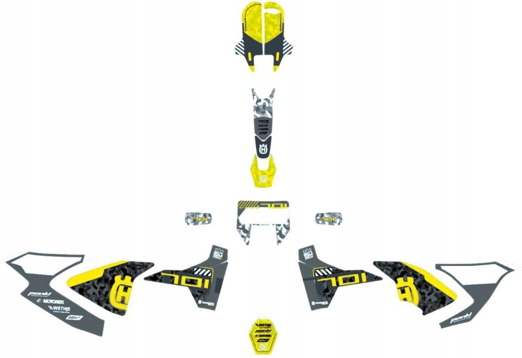 Okleina Factory Graphic Kit HQV do Husqvarny 701SM