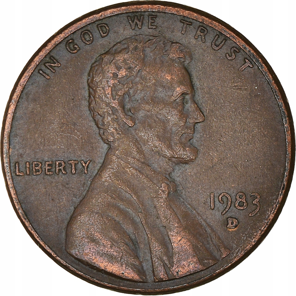 Moneta, USA, Cent, 1983