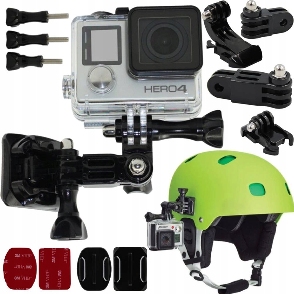 UCHWYT MOCOWANIE DO KASKU KAMER SPORTOWYCH GOPRO 12 11 10 9 8 7 6 5 SJCAM