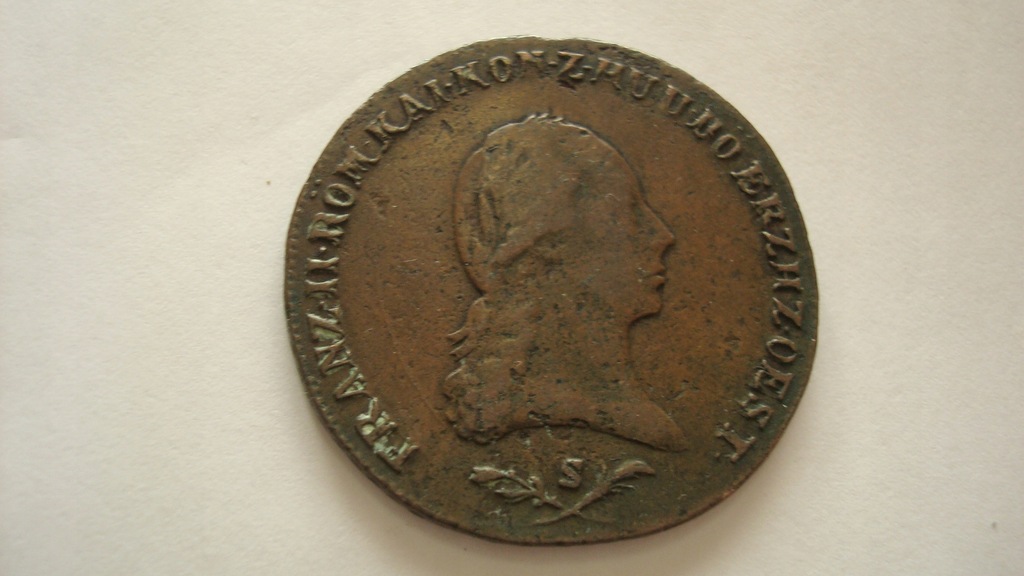 Moneta 6 krajcarów 1800 S stan 3+