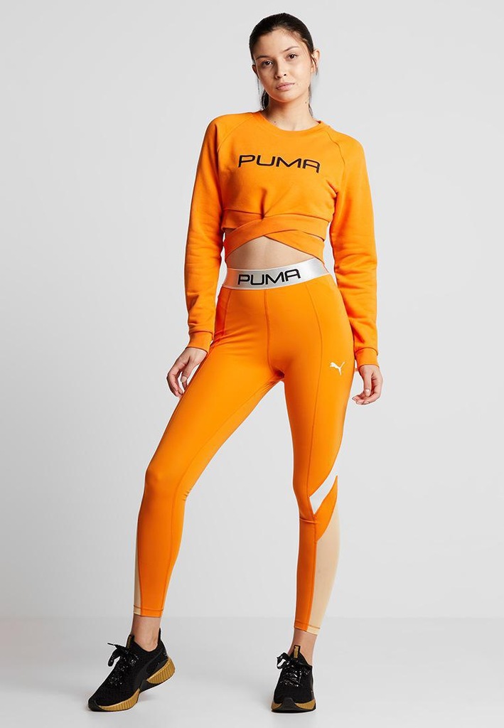 D6B409*PUMA LEGGINSY SPORTOWE POMARAŃCZOWE L P01