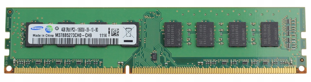 4GB 1333MHz DDR3 SAMSUNG 2Rx8 PC3-10600U 09-10-B0