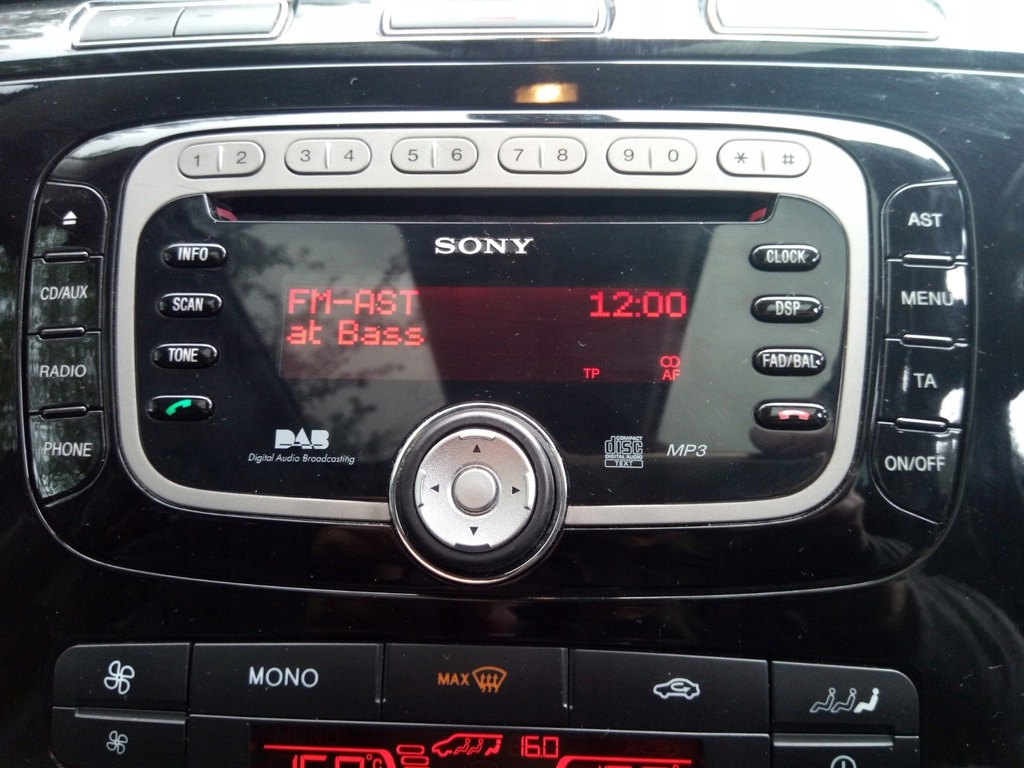 RADIO SONY FORD SMAX GALAXY MONDEO MK4 LIFT DAB 8470429380