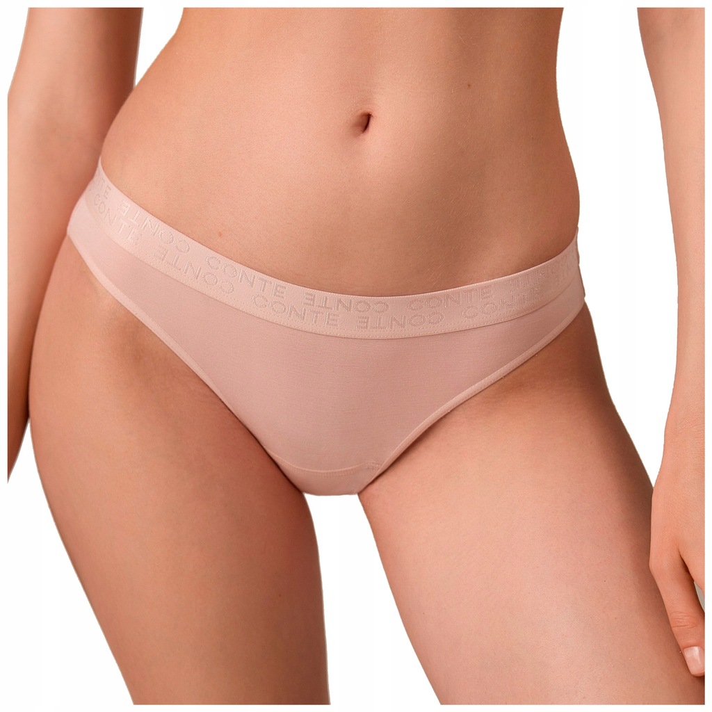 Majtki damskie bikini tkanina bambusowa Conte LB 2240 różowe 94/S
