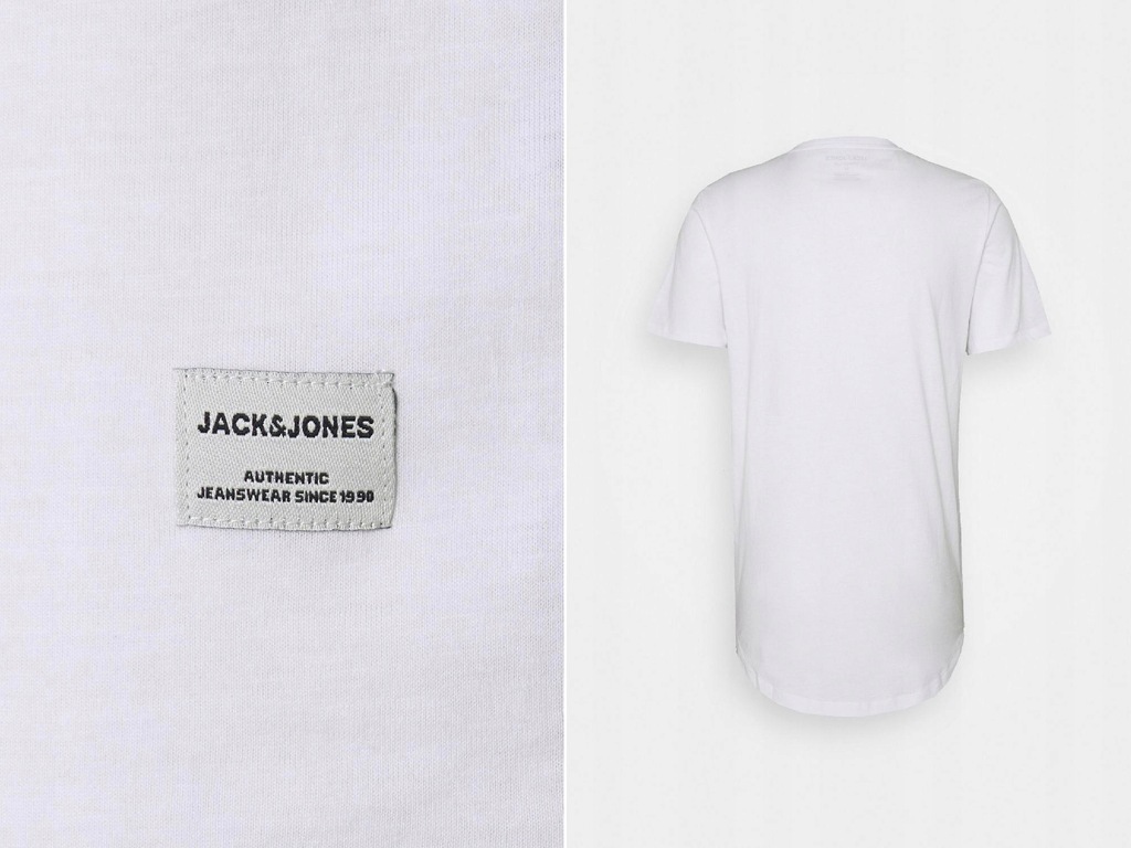 J009G21 2-PACK T-SHIRT BIAŁY CZARNY JACK JONES M