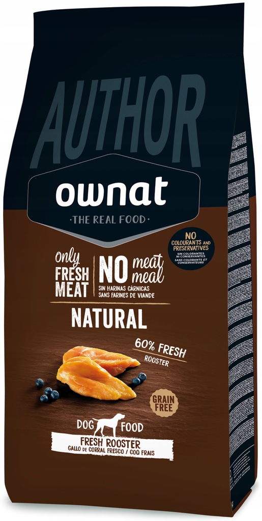 Ownat Author Świeży Kogut 10kg Sucha karma dla psa Tylko ze Świeżego Mięsa