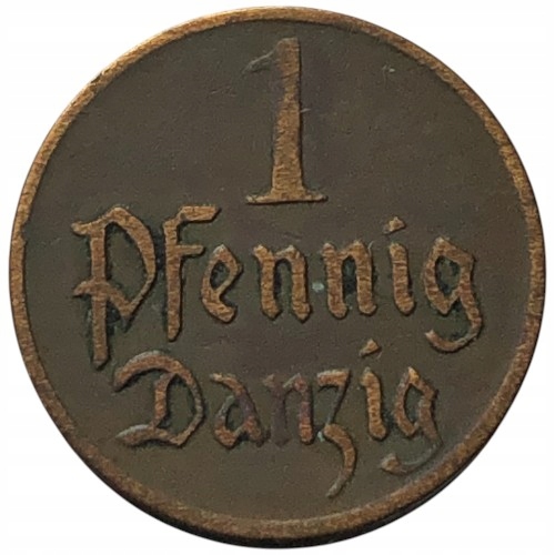 69199. Wolne Miasto Gdańsk, 1 fenig, 1923r.