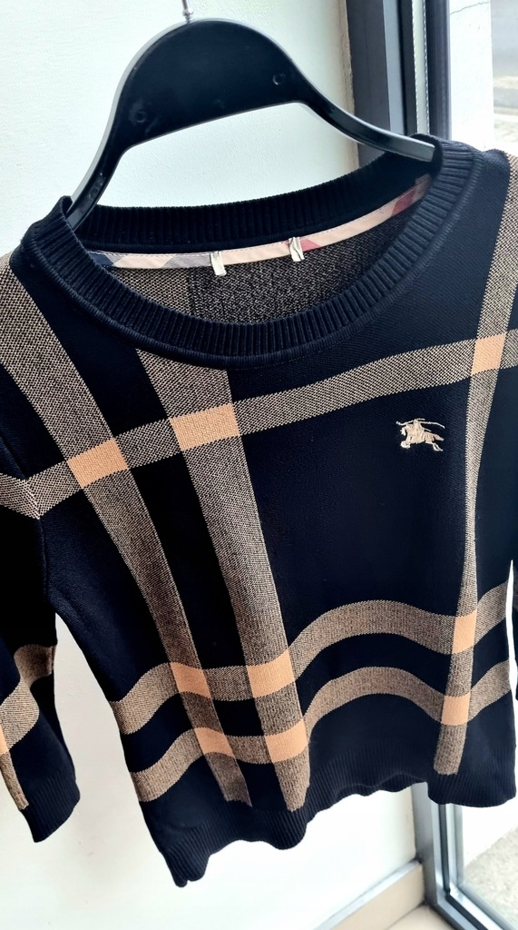 Sweter jedwabno-wiskozowy Burberry
