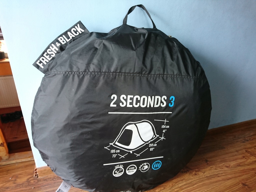 NAMIOT 2 SECONDS 3 FRESH&BLACK | 3OS. QUECHUA