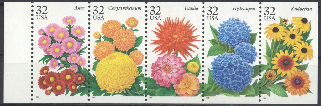 USA Mi. 2637-2641 czyste ** - flora