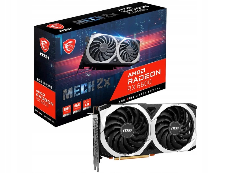 Купить Видеокарта MSI Radeon RX 6600 Mech 2X 8 ГБ: отзывы, фото, характеристики в интерне-магазине Aredi.ru