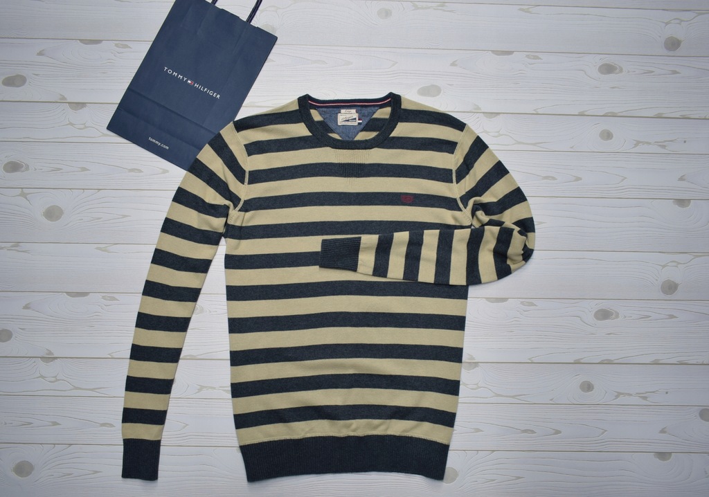 TOMMY HILFIGER ___ ELEGANCKI SWETER __LOGO __ r. L