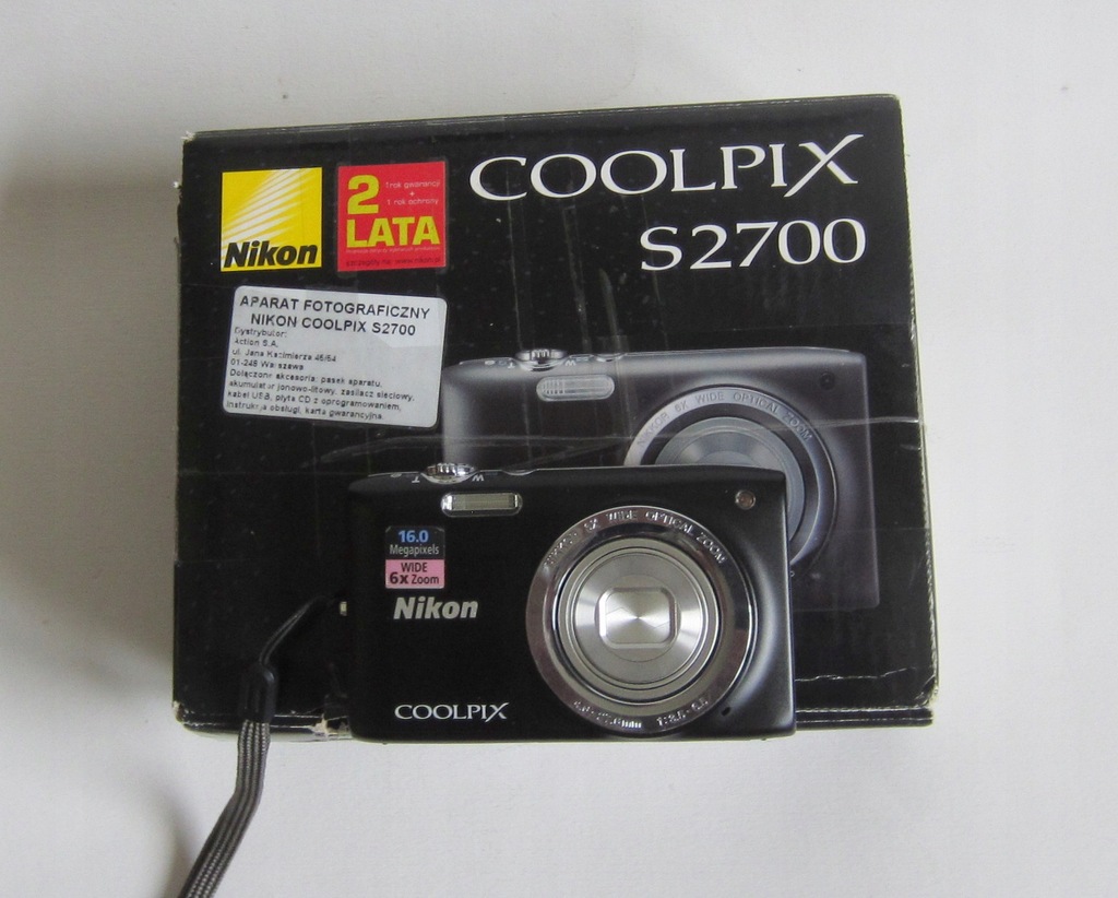 Aparat cyfrowy Nikon Coolpix S2700 czarny