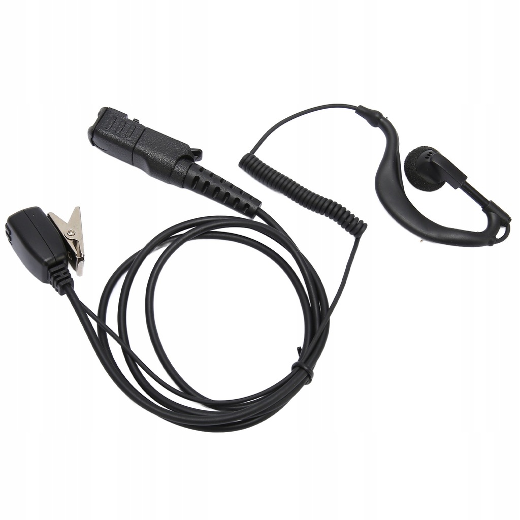 G Kształt Słuchawka PU Kabel Walkie Talkie