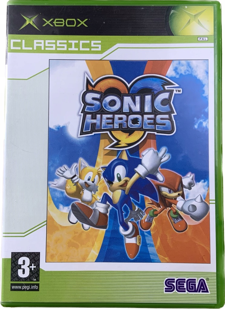 SONIC HEROES płyta bdb+ komplet XBOX CLASSIC