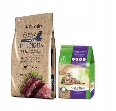 Fitmin Purity Delicious 10kg+ Cat's Best 5L Gratis