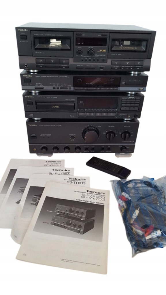 Wieża Technics SU-VX700 SL-PG400 ST-G470 RS-TR212 Wzm CD Tuner a1