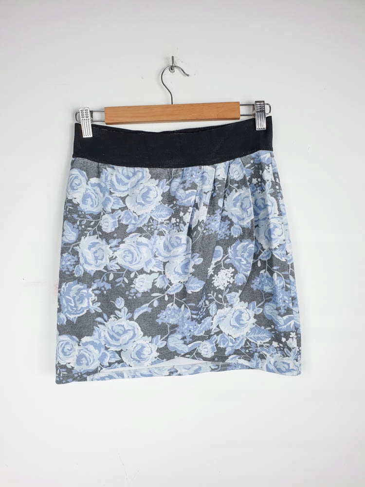 Spódnica w niebieskie kwiaty H&M r. 40