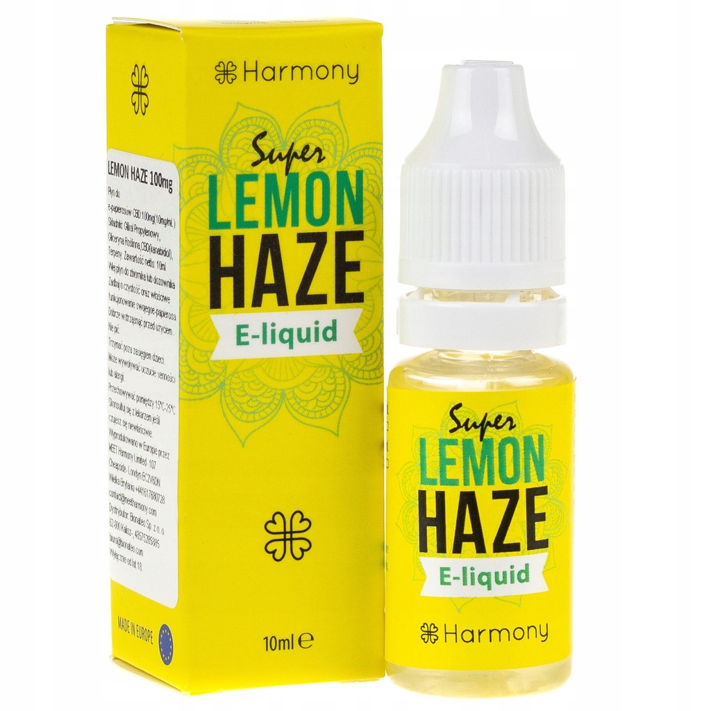 HARMONY LEMON HAZE 1% CBD E-LIQUID BEZ ALKOHOLU