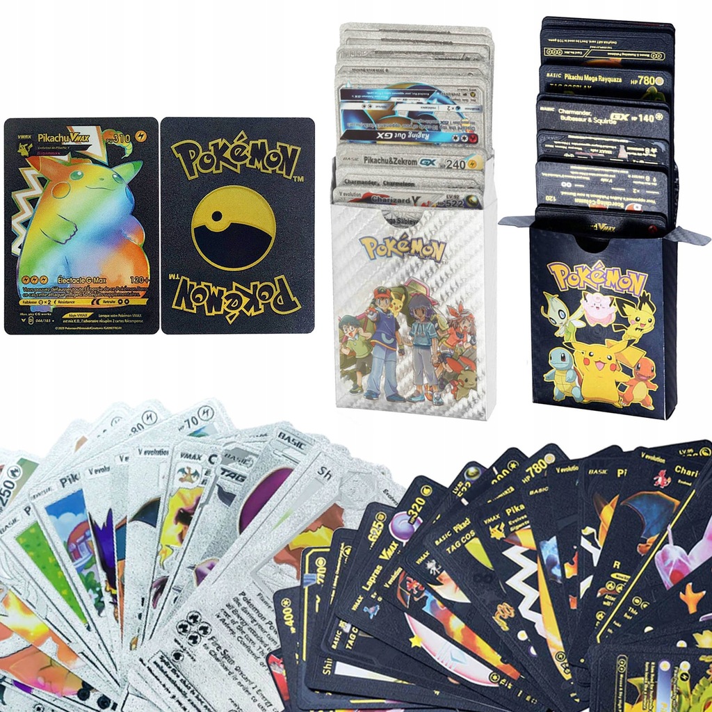 Купить КОЛЛЕКЦИОННЫЕ ИГРОВЫЕ КАРТЫ POKEMON ЗОЛОТО СЕРЕБРО: отзывы, фото ...