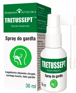 Tretussept spray do gardła Domowa Apteczka 30 ml