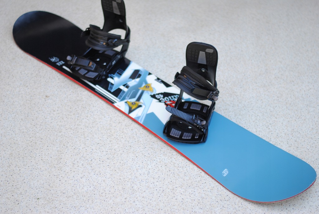 DESKA SNOWBOARDOWA CRAZY CREEK 145 cm z WIĄZANIAMI