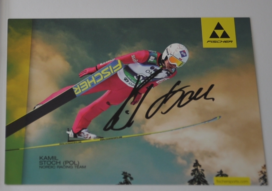 Kamil Stoch zdjęcie z autografam