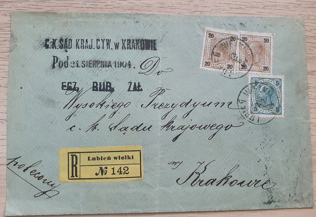 Całość zabór austriacki Lubień Wielki-Kraków