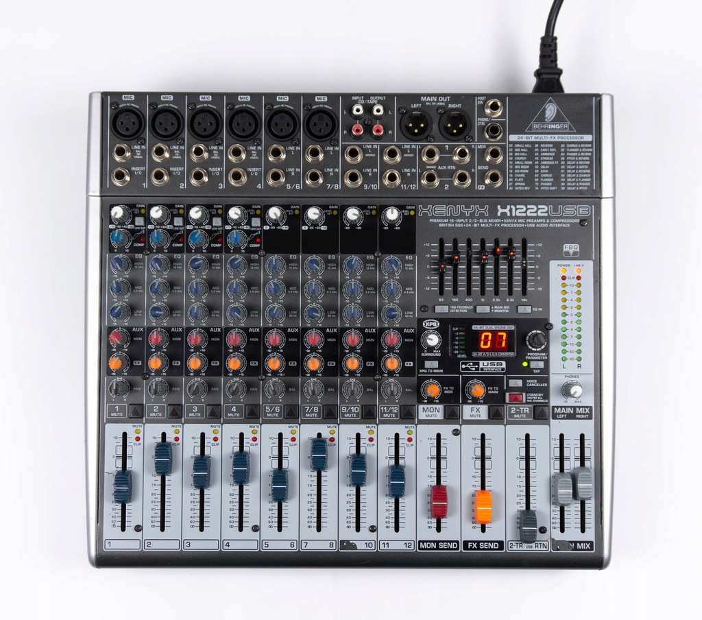Mixer BEHRINGER XENYX X1222 USB 8877021893 oficjalne archiwum Allegro