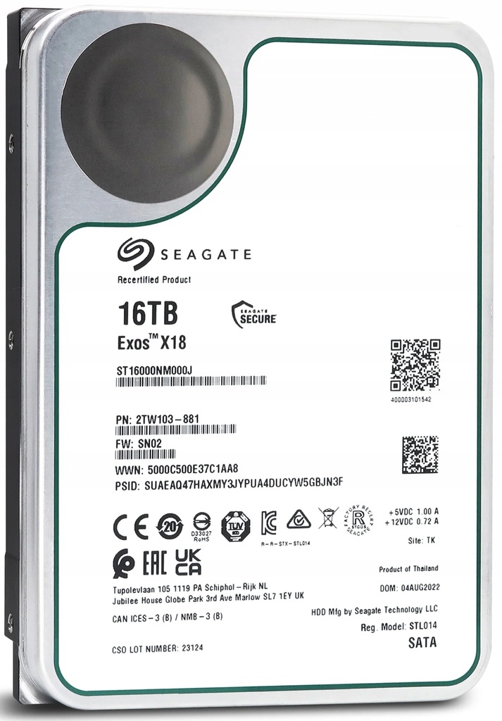 Купить Жесткий диск Seagate 16 ТБ SATA 3,5 дюйма: отзывы, фото, характеристики в интерне-магазине Aredi.ru