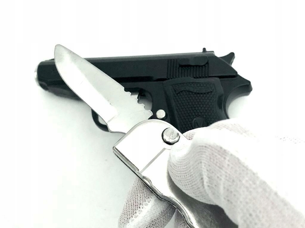 Zapalniczka żarowa Pistolet Walther PPK+kabura+nóż