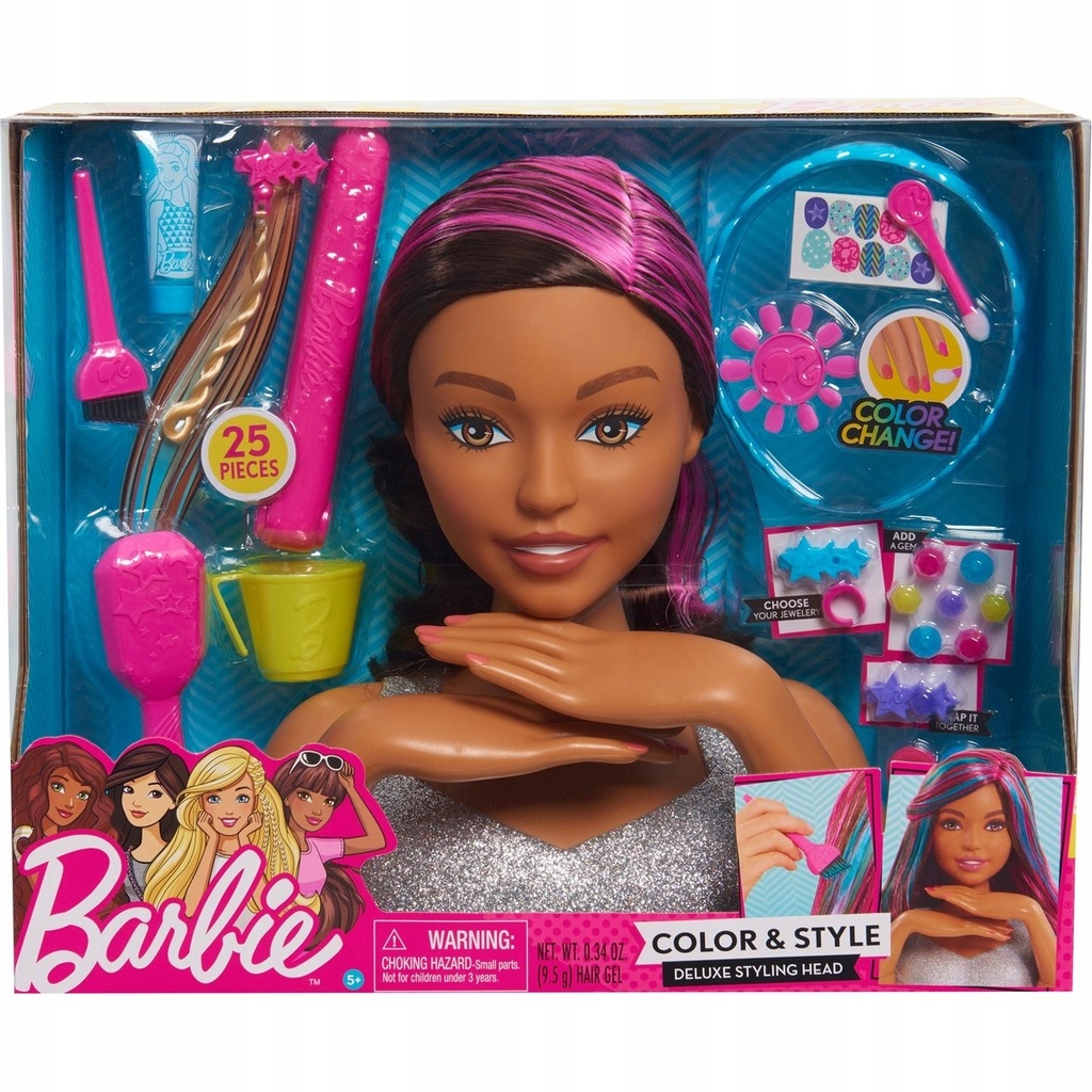 Barbie Deluxe Styling Head Głowa do stylizacji USA