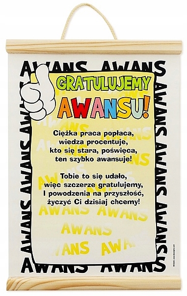 DYPLOM, Gratulacje AWANSU dla Kolegi z pracy !!!