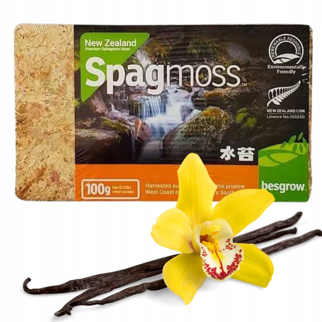 Mech torfowiec Spagmoss Sphagnum 100g 8L