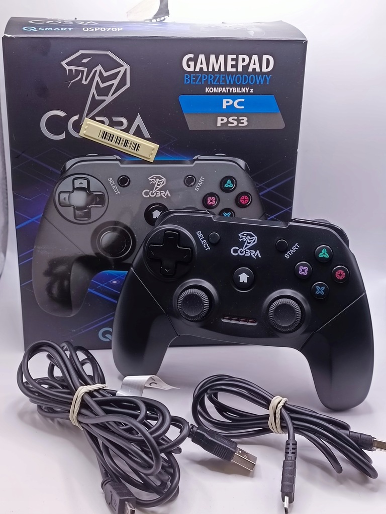 BEZPRZEWODOWY PAD COBRA QSMART QSP070P PC PS3 GAMEPAD