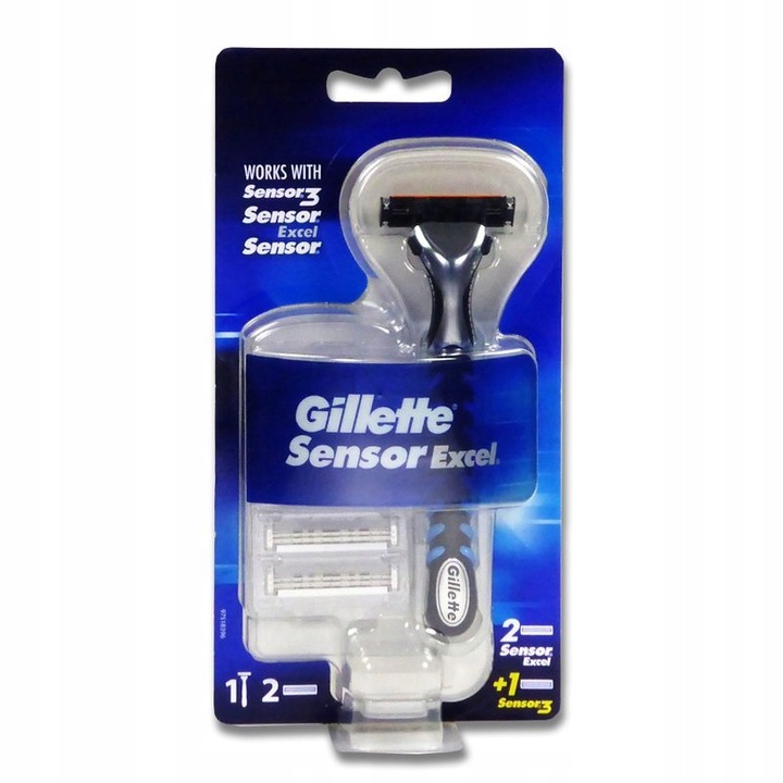 GILLETTE SENSOR EXCEL RĄCZKA + 3 WKŁADY MASZYNKA