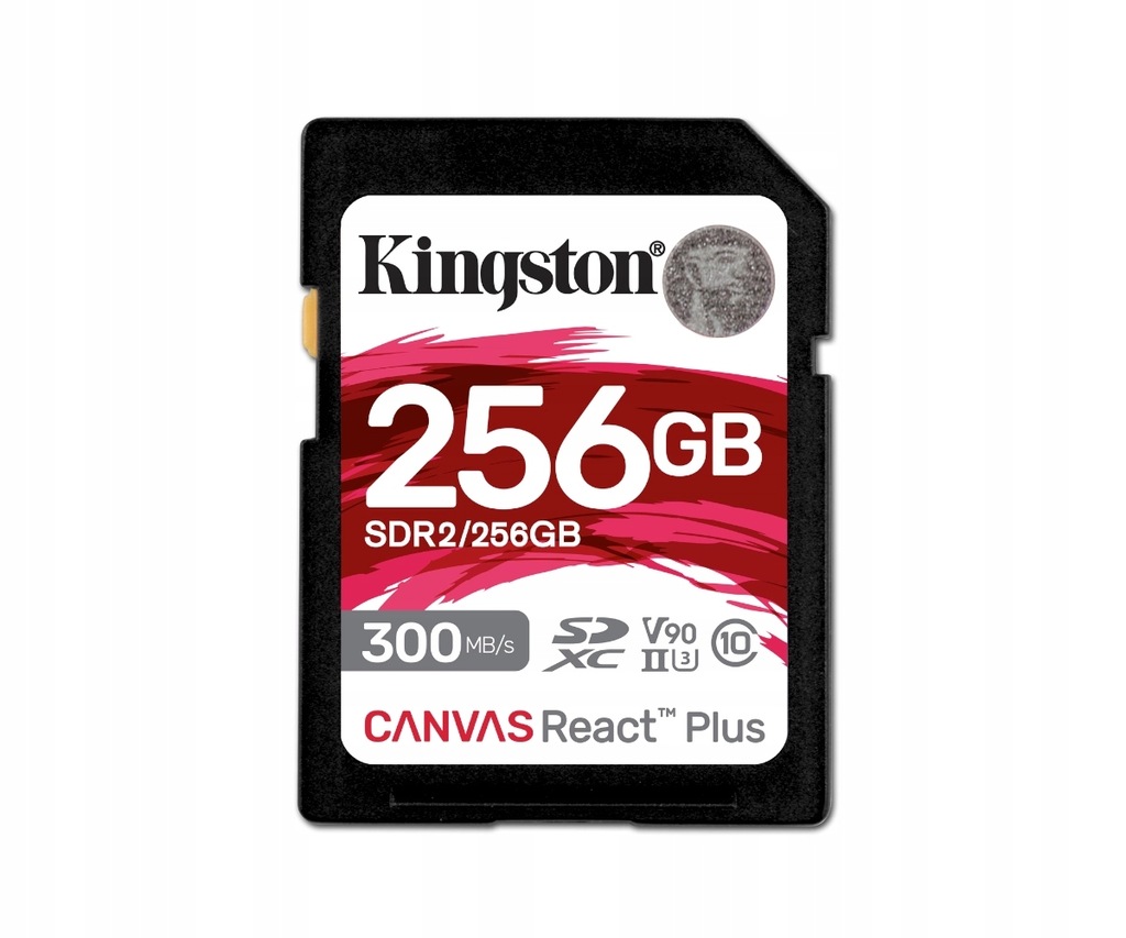 Kingston 256GB SDXC Canvas React Plus 300MB/s