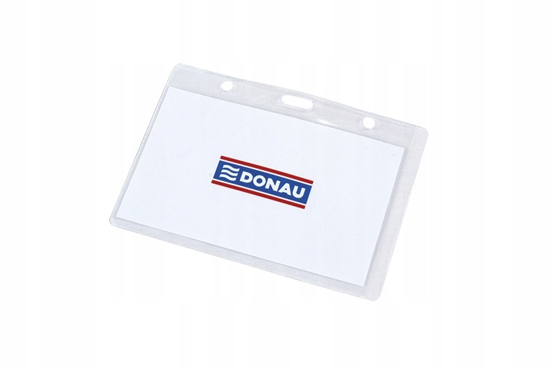 Identyfikator otwór z boku miękki transparentny