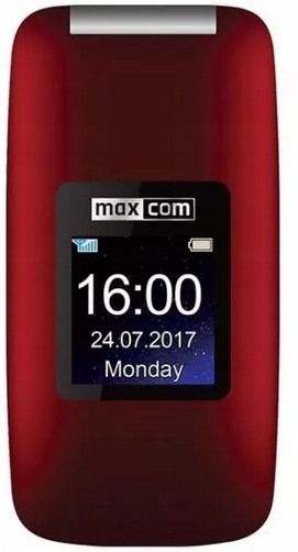 Telefon z klapką Maxcom MM 824 czerwony